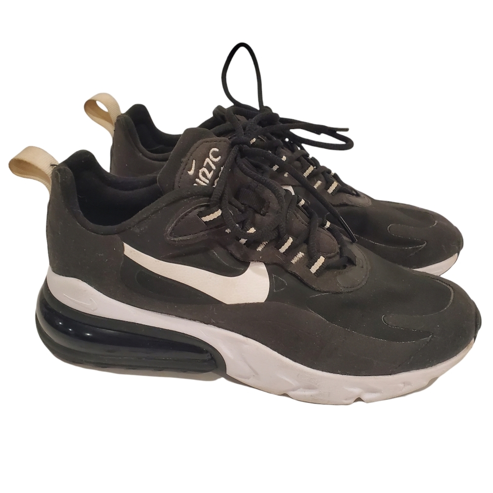 Nike Air Max 270 React 'Black White' Women's Lifestyle Shoes AT6174-004 Size 7